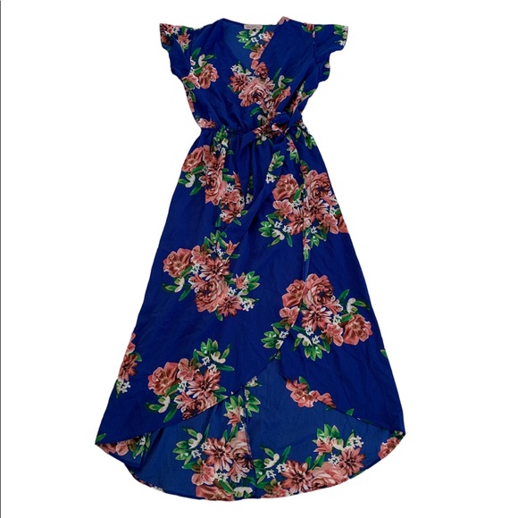 Dream of Me Floral High Low Maxi Dress Size Medium - Picture 8 of 17